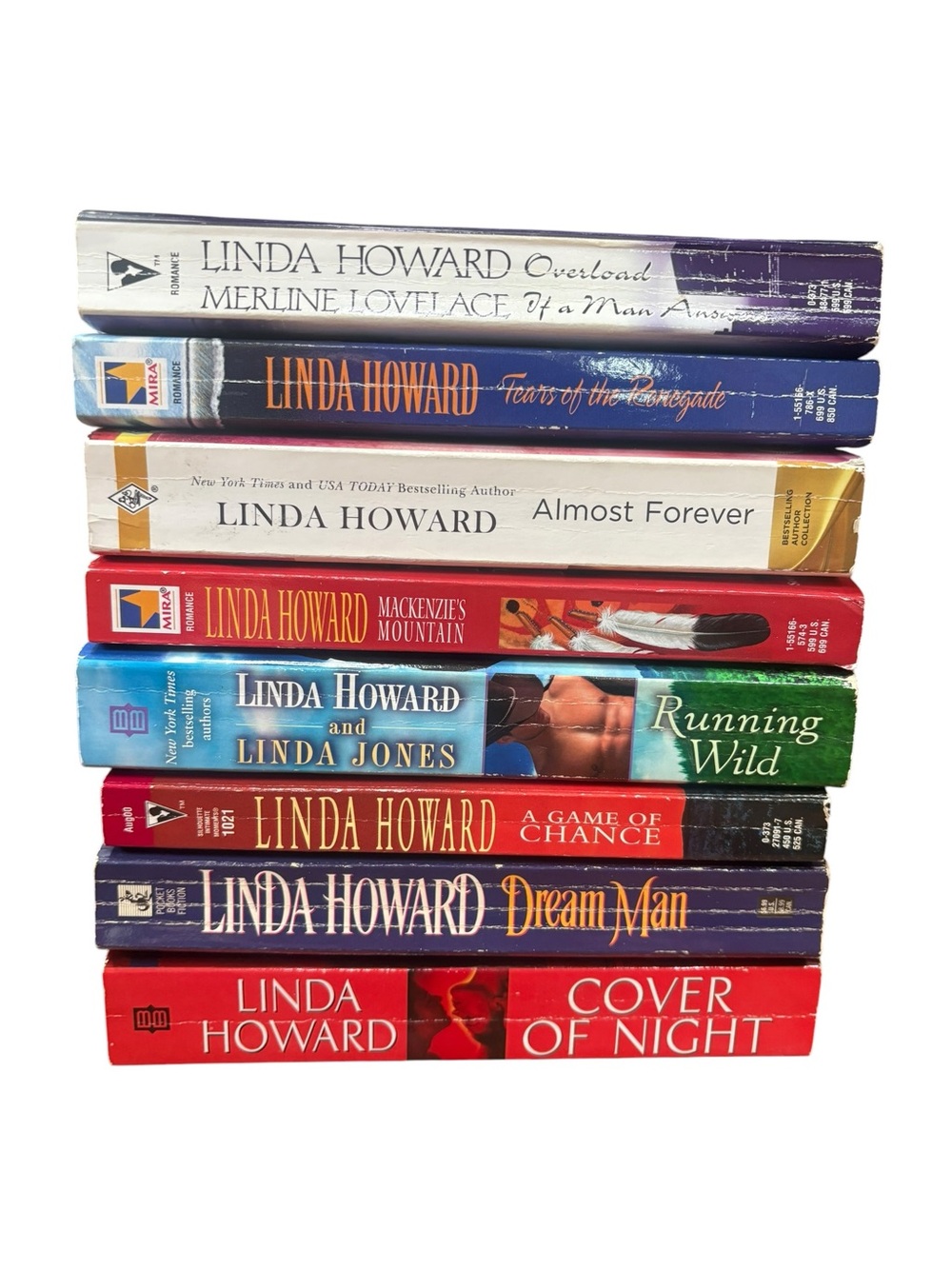 Lot of 8 Romance Books LINDA HOWARD Fiction Paperback Love Story